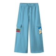 Sonic the Hedgehog Girls Graphic Cargo Sweatpants, Sizes 4-16
